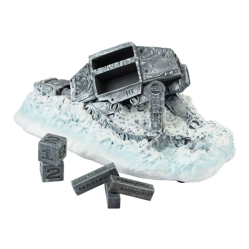 3D evighetskalender - Star Wars AT-AT Shot Down Design