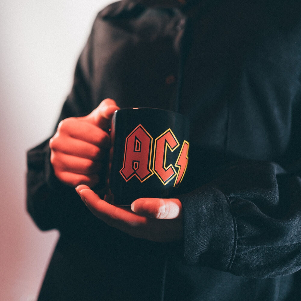 AC/DC-mugg 350ml, keramisk kaffekopp för fans