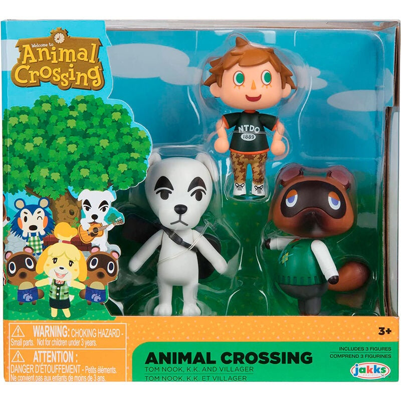 Animal Crossing Blisterförpackning med 3 figurer, 6 cm storlek
