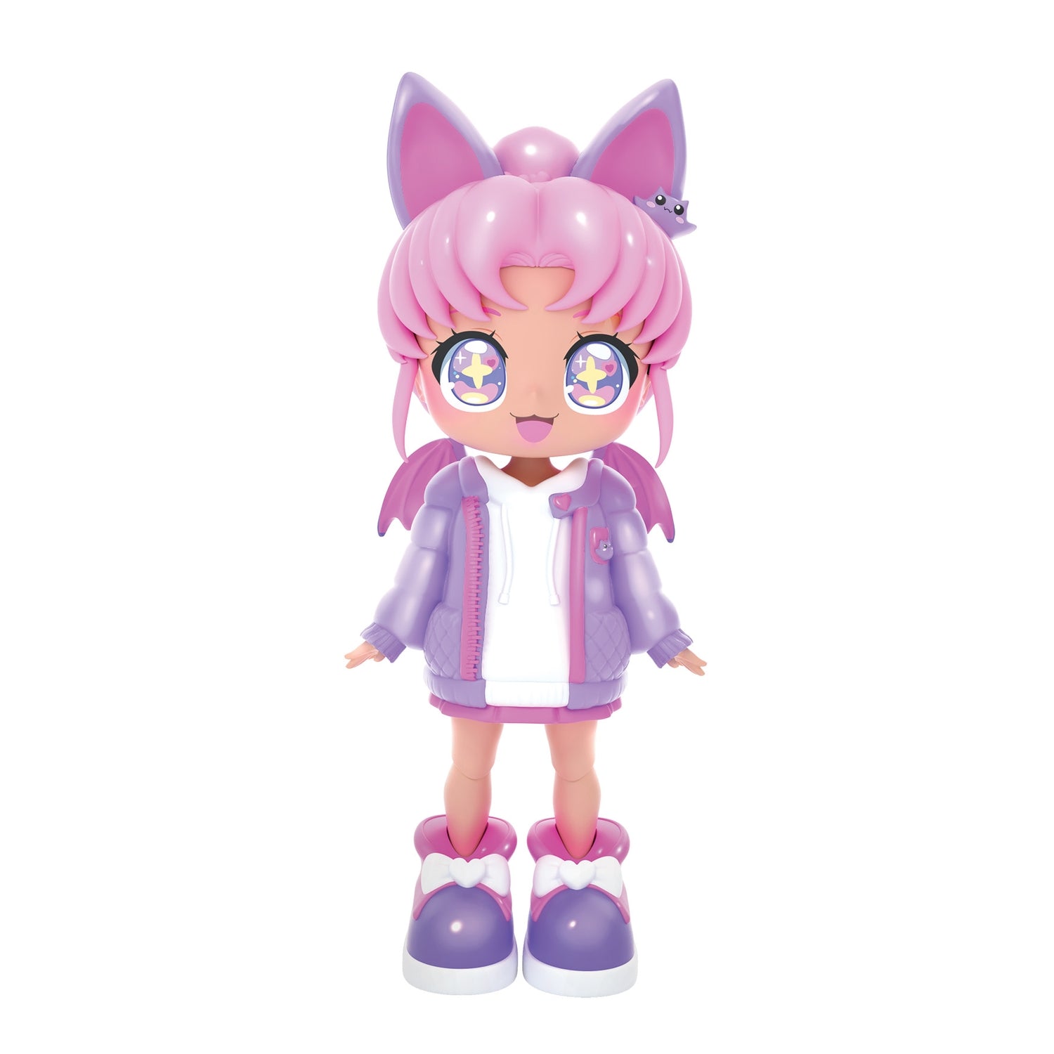 Anime-dockeset, Enhörning/Fladdermus, 14 cm, 32 stilar