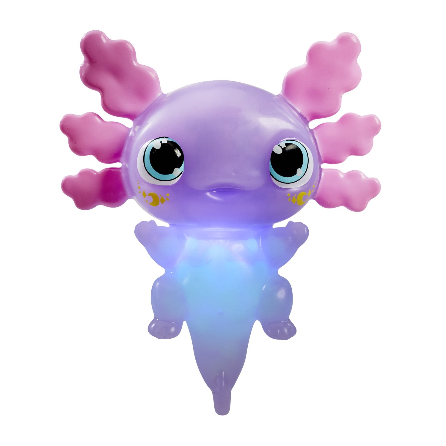 Axolotl-leksak med taktila pärlor som lyser i mörkret