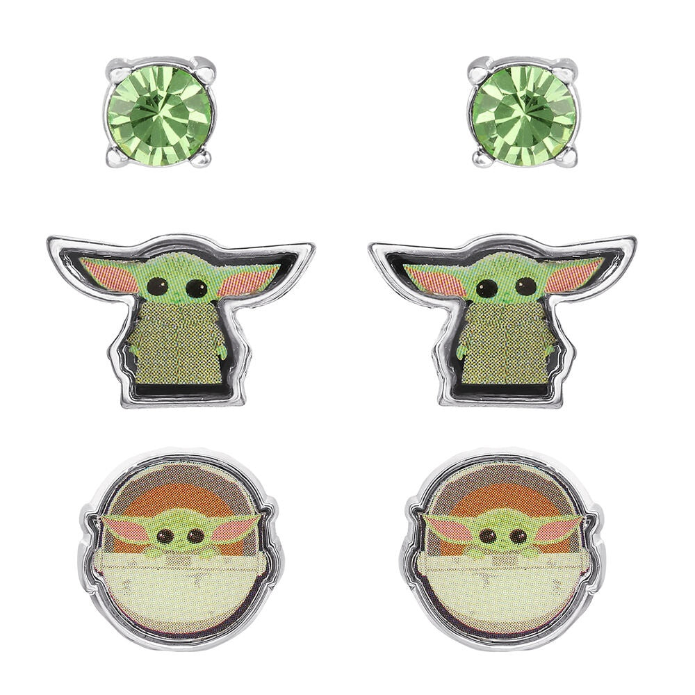 Baby Yoda örhängen Set - 3 par Star Wars smycken