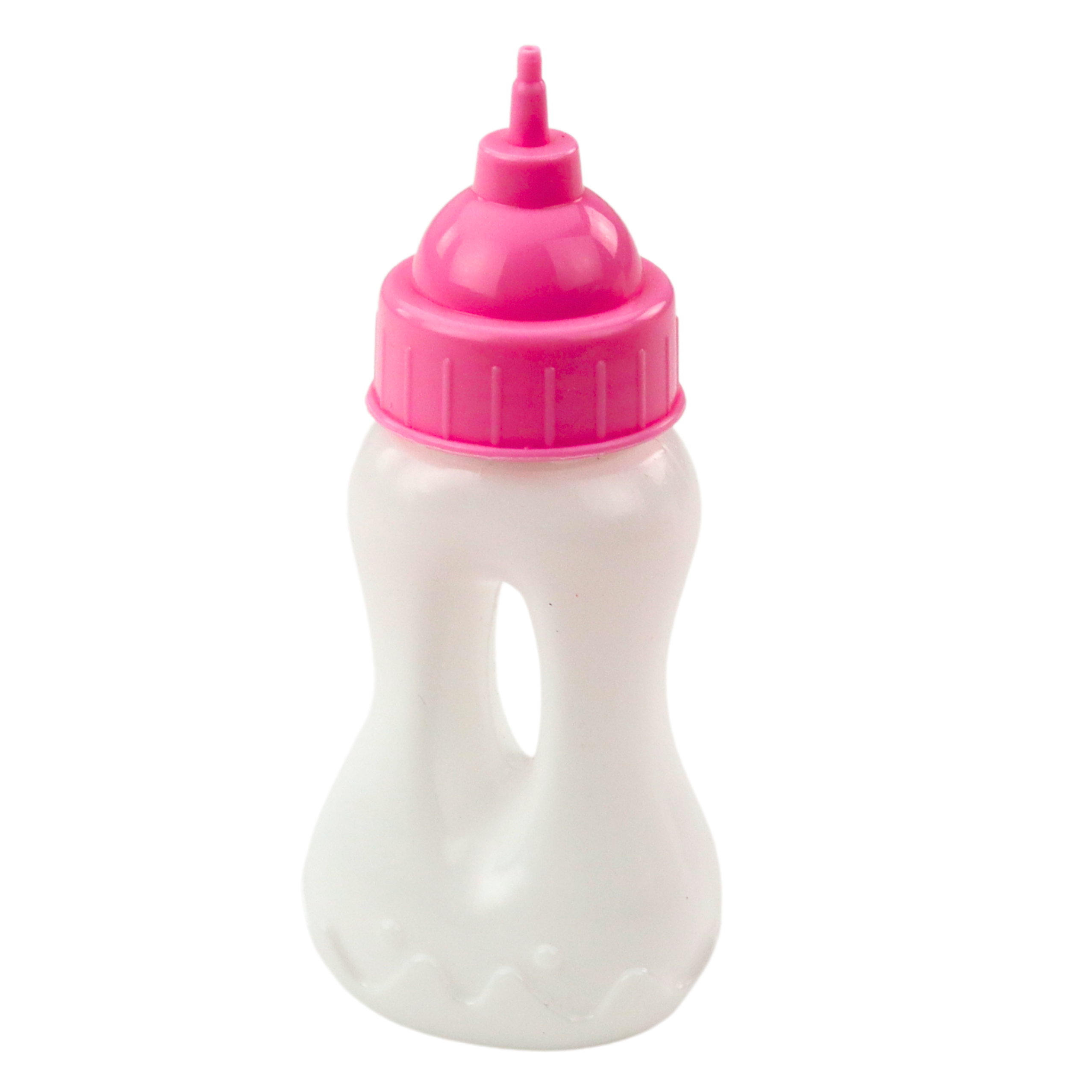 Babydocka med nappflaska, rosa outfit, ljud, 30cm