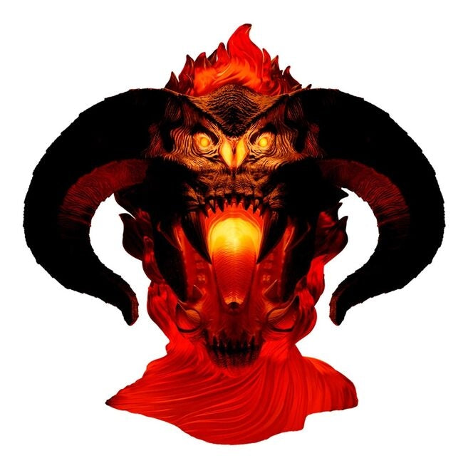 Balrog Lampa - Unik Design, LED-ljus, Heminredning