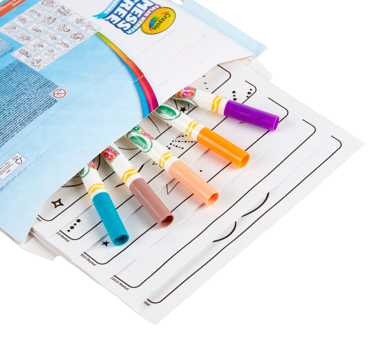 Barbie Color Wonder-pennor med 18 målarbilder