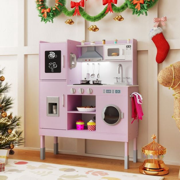 Barnlekköksset, justerbar höjd, 16 delar, rosa