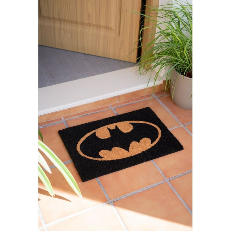 Batman-logotyp Dörrmatta, inomhus/utomhusbruk, slitstarkt material