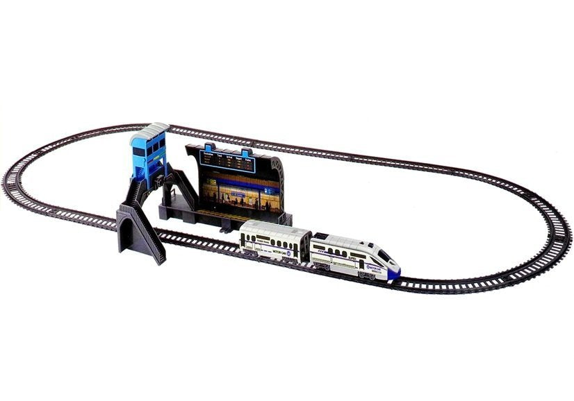 Batteridrivet tågset, 244 cm spår, station, vagn