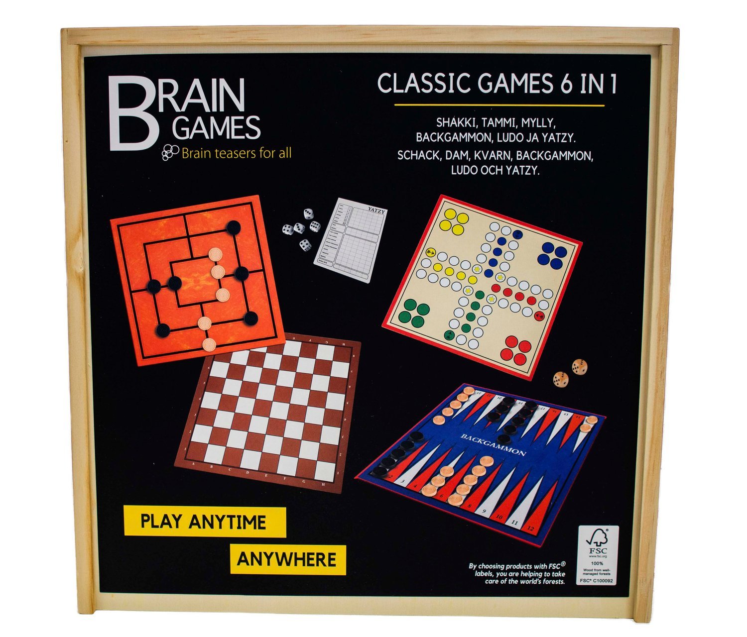 Bbrain Games Klassiske spill 6 i 1