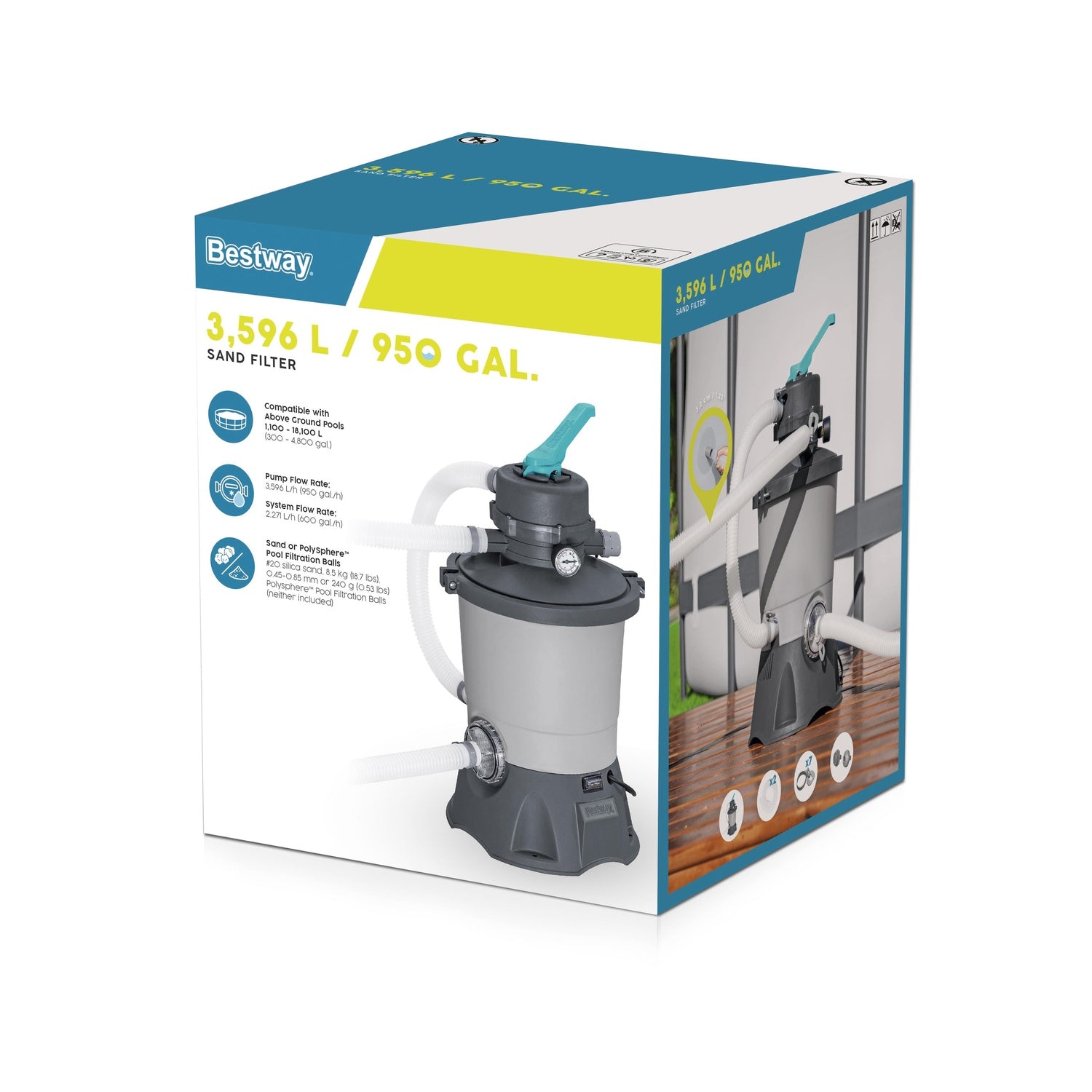 Bestway Sandfilterpump 3,596L