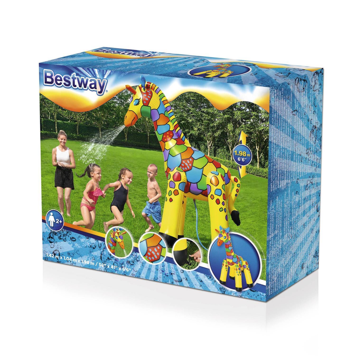 Bestway Vannsprøyting Giraffe 142 X 104 X 198 Cm