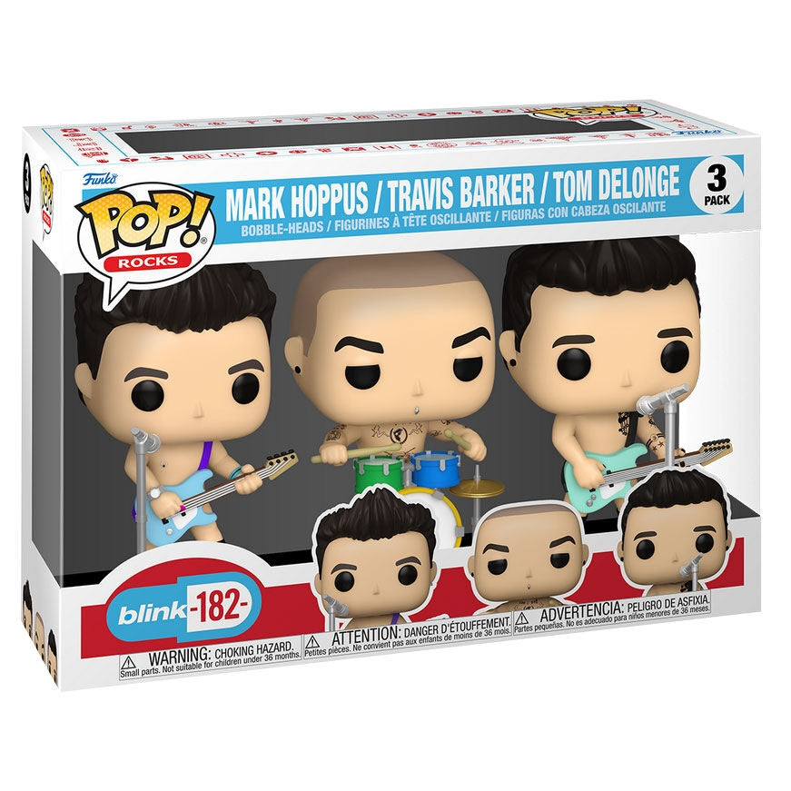 Blink 182 POP Pack 3 figurer - Samlarleksaker för rockband