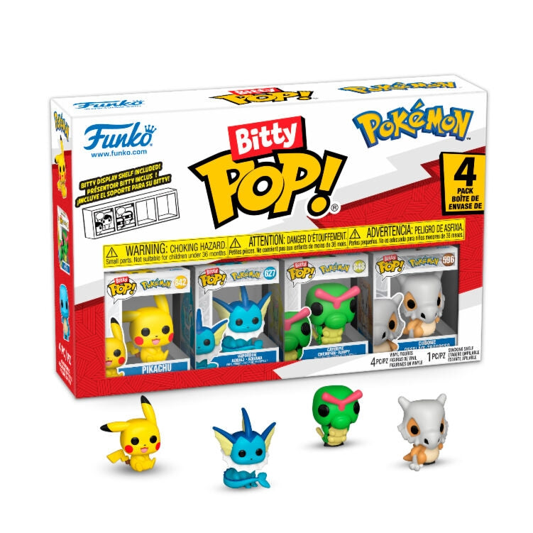 Blister 4 figurer Bitty POP Pokémon samlarobjekt