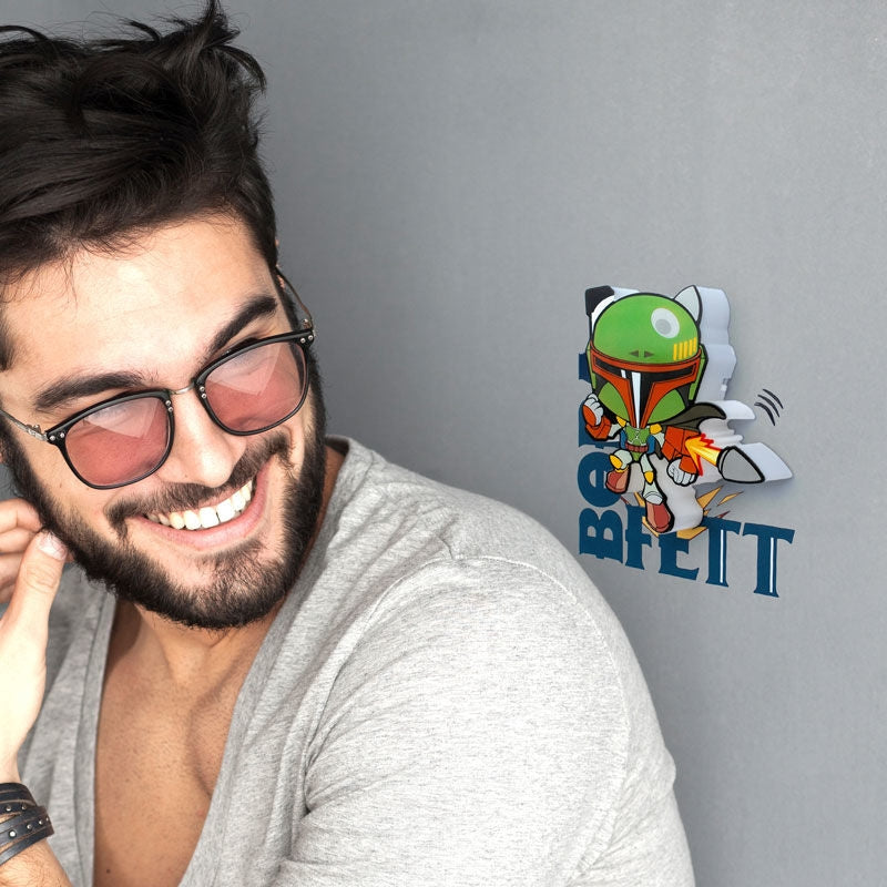 Boba Fett 3D Light FX minilampa för Star Wars-fans