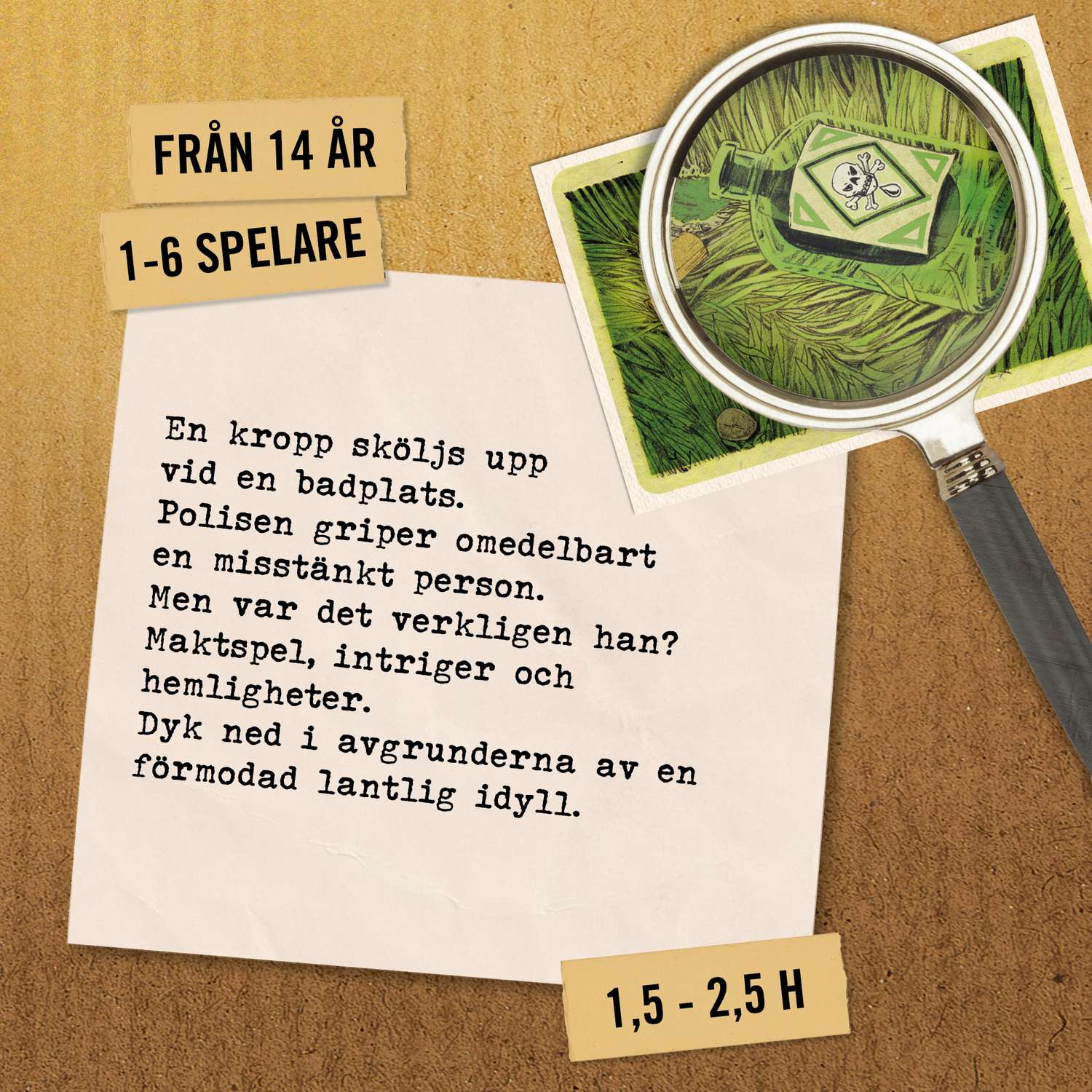 Brottsplats Brädspel - Mysterie Pusseläventyr