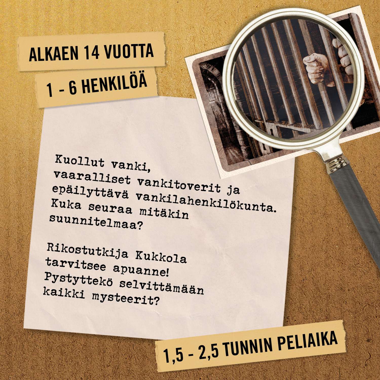 Brottsplatsspel: Den perfekta planen, 1–6 spelare, 14+