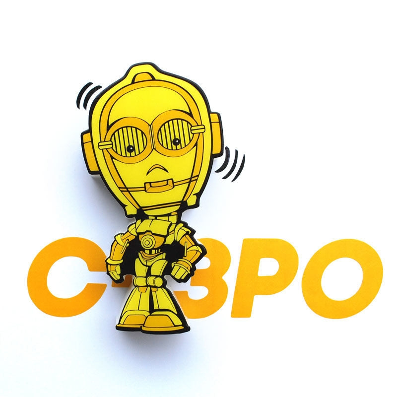 C-3PO 3D Light FX minilampa för Star Wars-fans