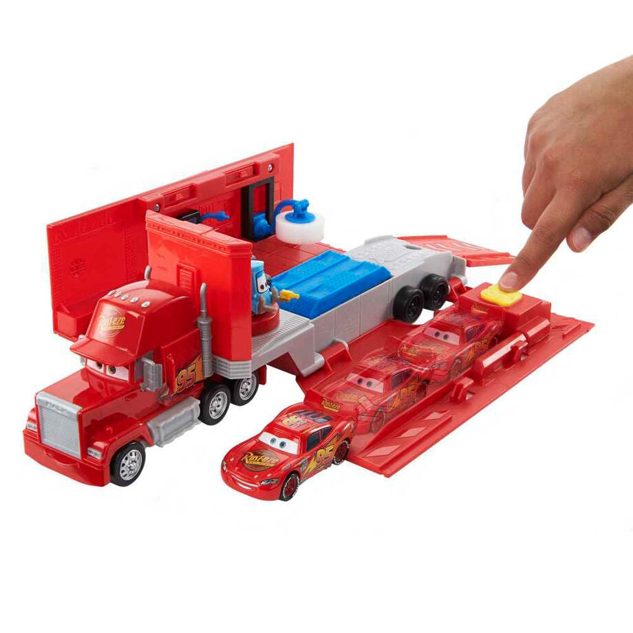 Cars Transforming Mack Playset med bana och tillbehör
