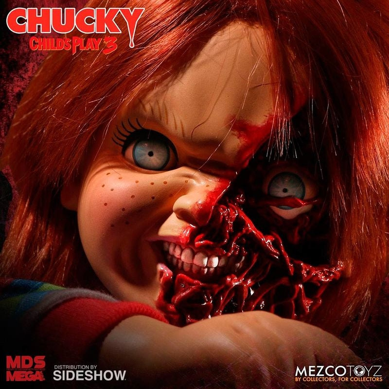 Chucky Talking Figur, 38 cm, Pizza Face Design