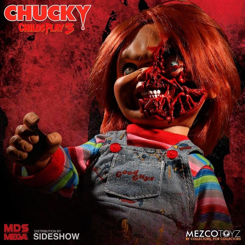 Chucky Talking Figur, 38 cm, Pizza Face Design