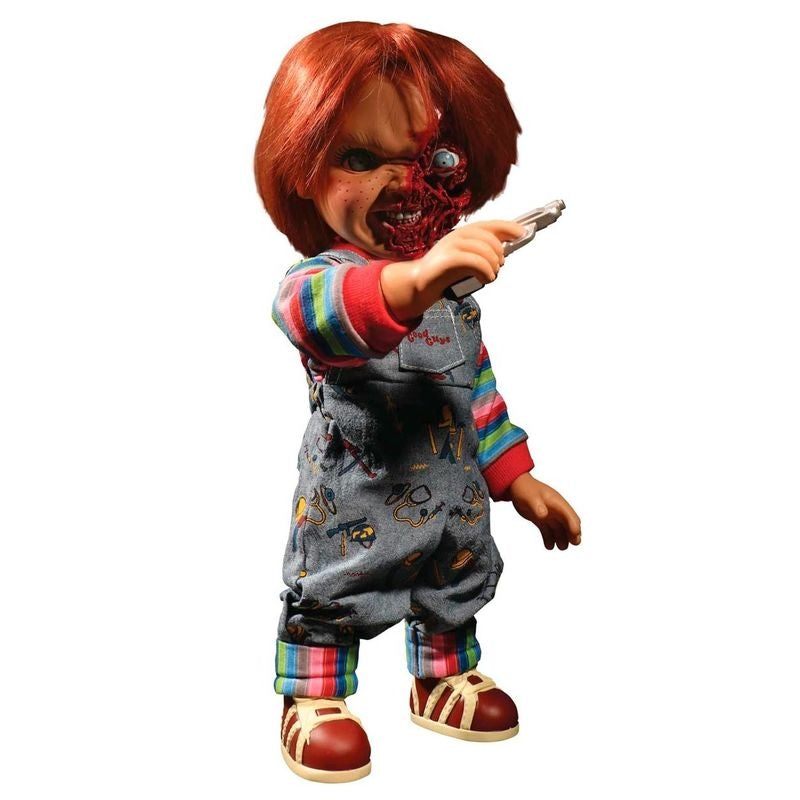 Chucky Talking Figur, 38 cm, Pizza Face Design