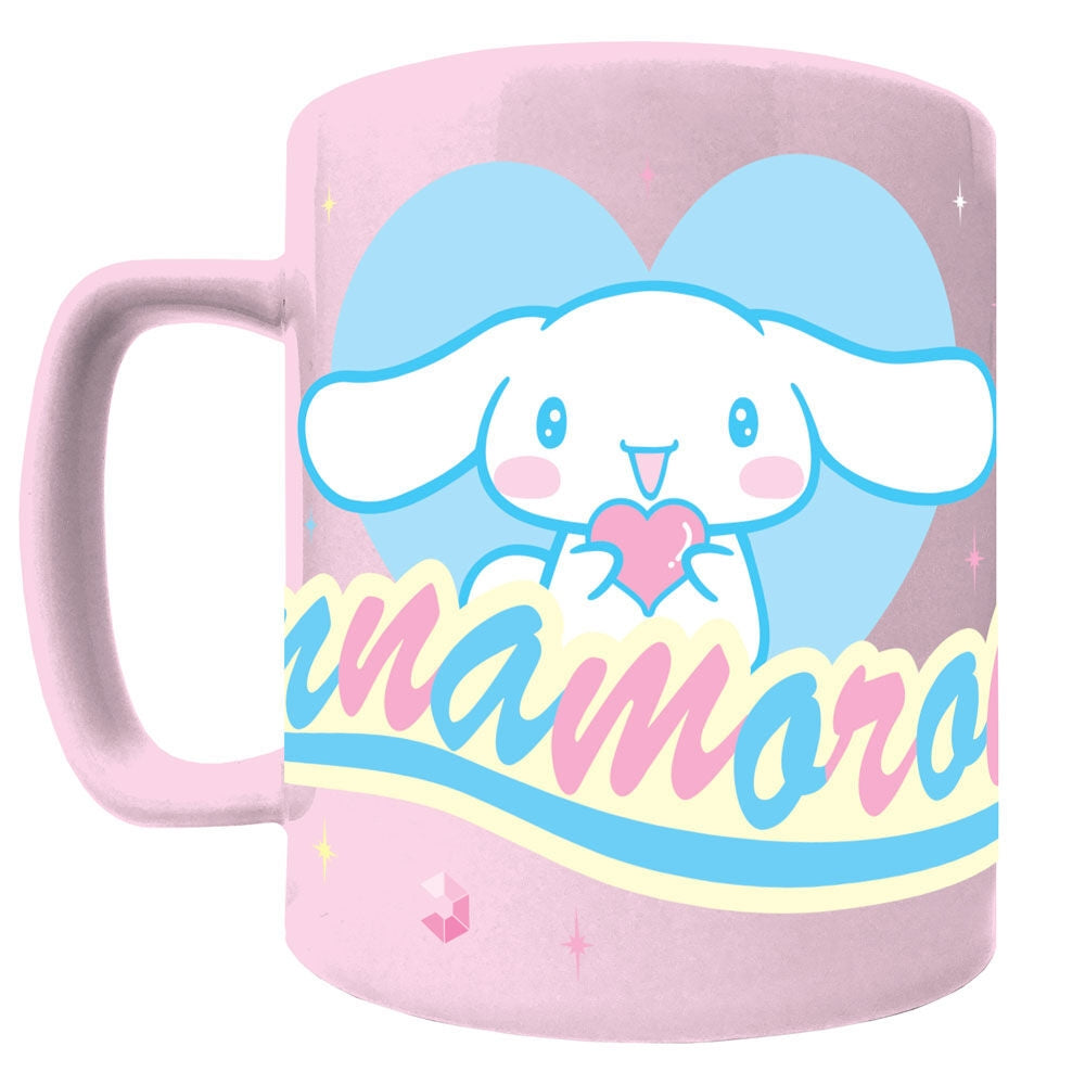 Cinnamorollmugg med teddybjörnsöverdrag, 440 ml kapacitet