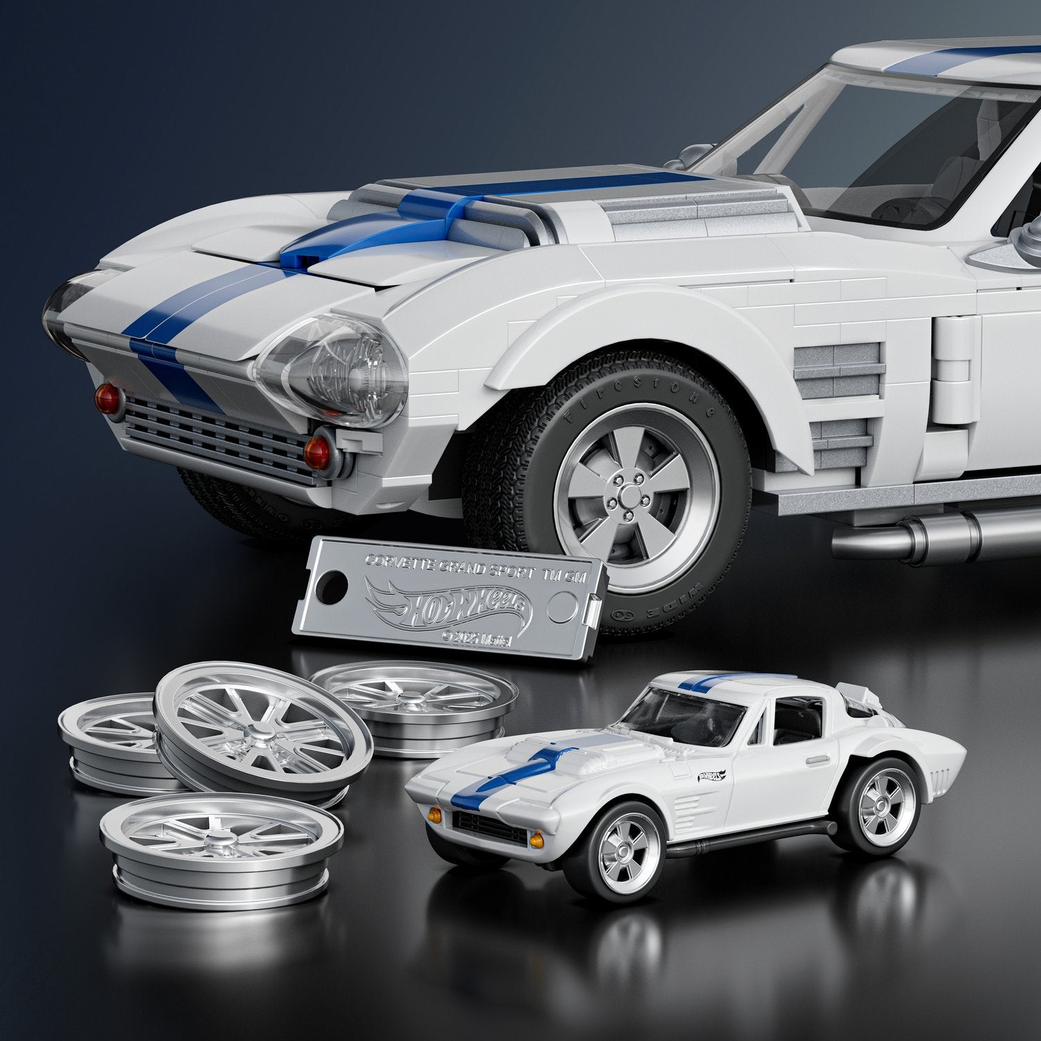 Corvette Grand Sport modellbyggsats, skala 1:16, 900 delar