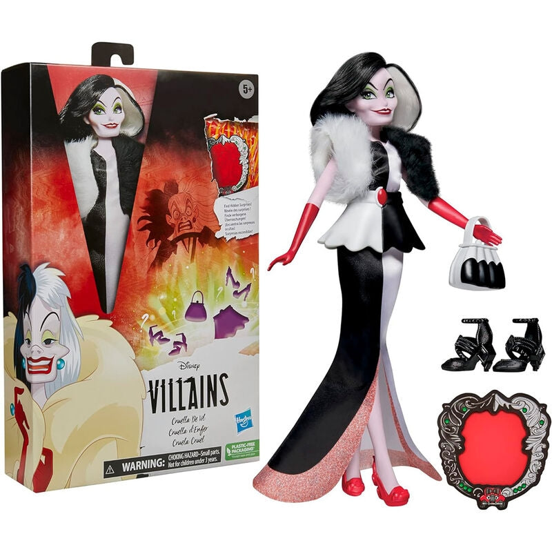 Cruella de Vil docka, 28 cm, samlarfigur