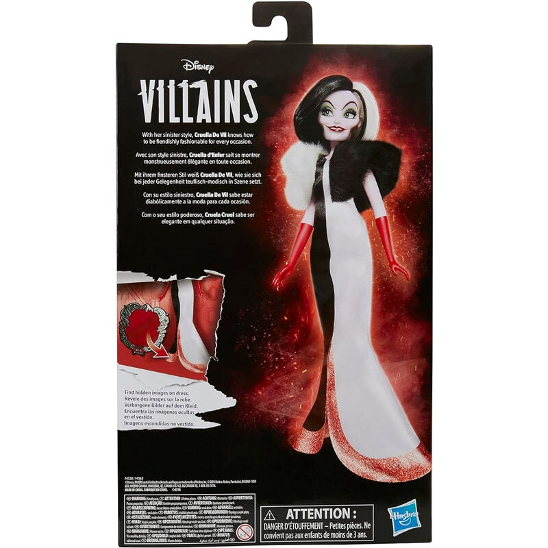 Cruella de Vil docka, 28 cm, samlarfigur