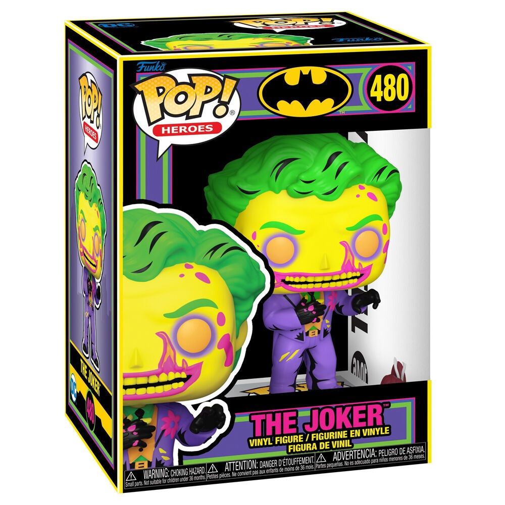 DC Comics Joker Pop Figur, samlarbar vinylleksak, 4-tums