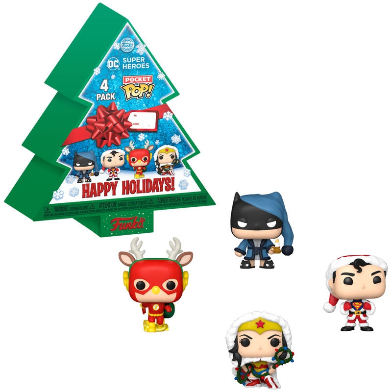DC Comics Pocket POP-paket: 4 semesterfigurer