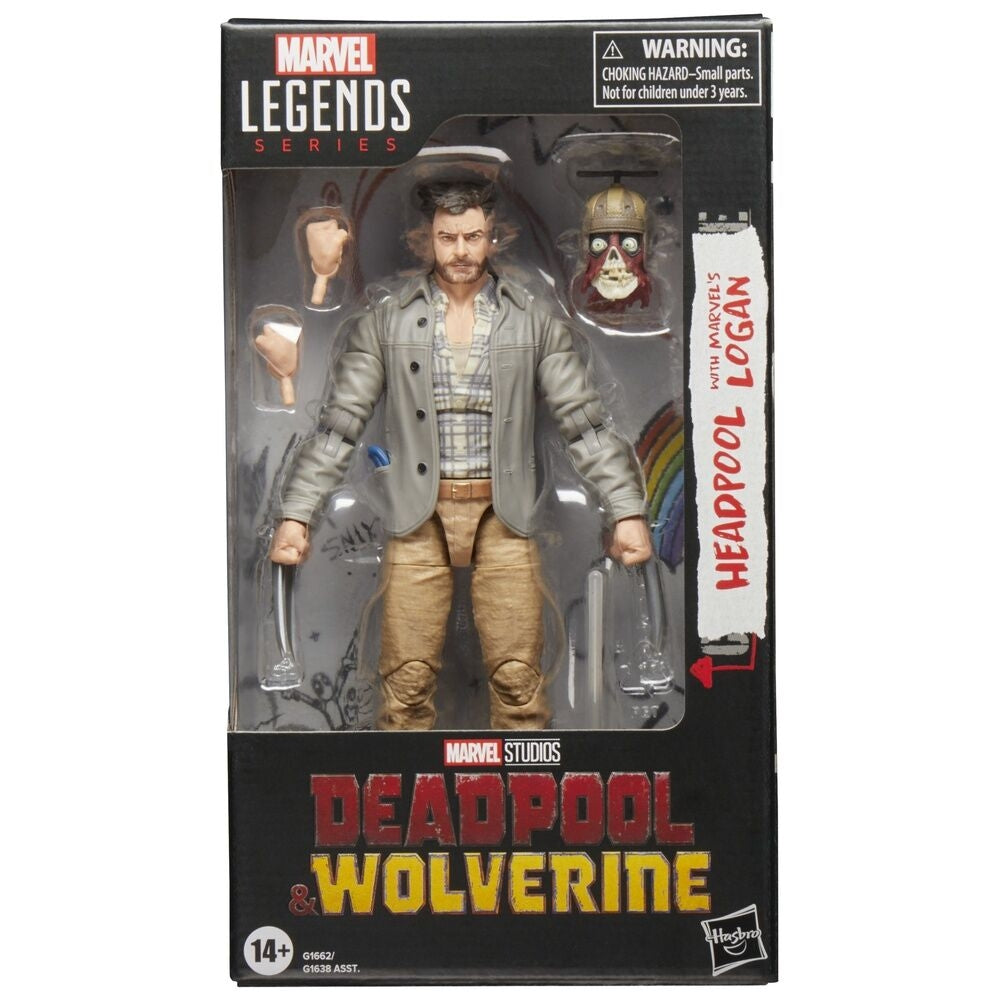 Deadpool & Wolverine Actionfigurer Set, 15 cm Storlek