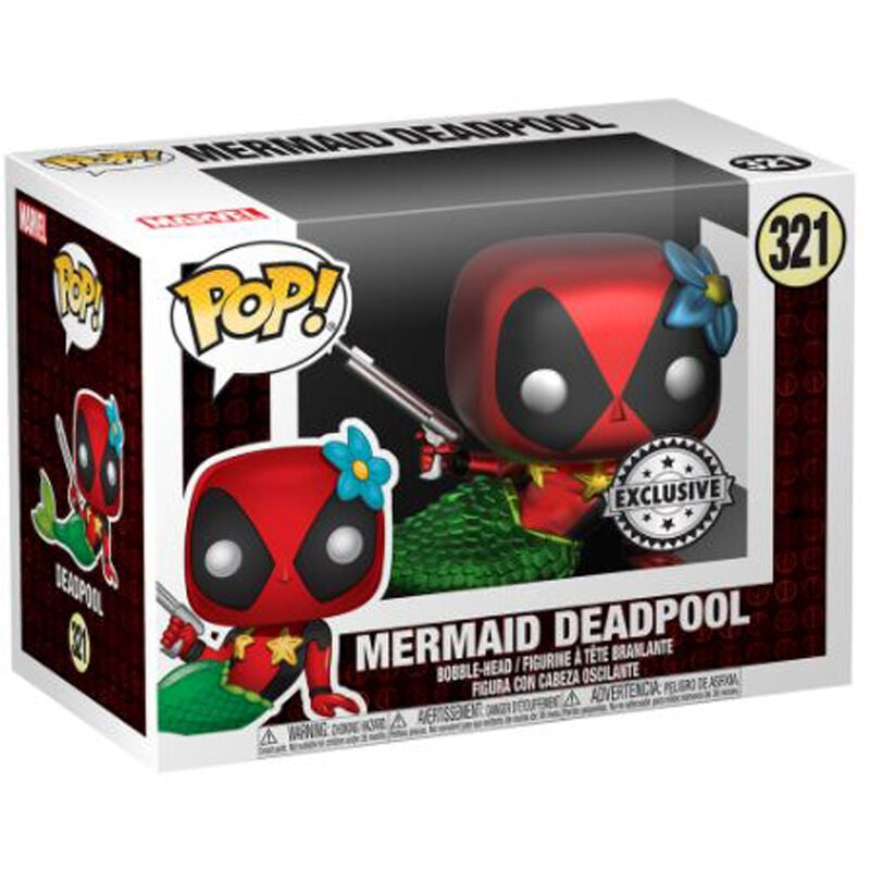Deadpool sjöjungfru popfigur – exklusiv samlarleksak