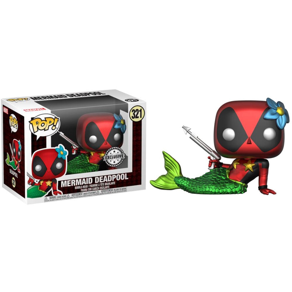 Deadpool sjöjungfru popfigur – exklusiv samlarleksak