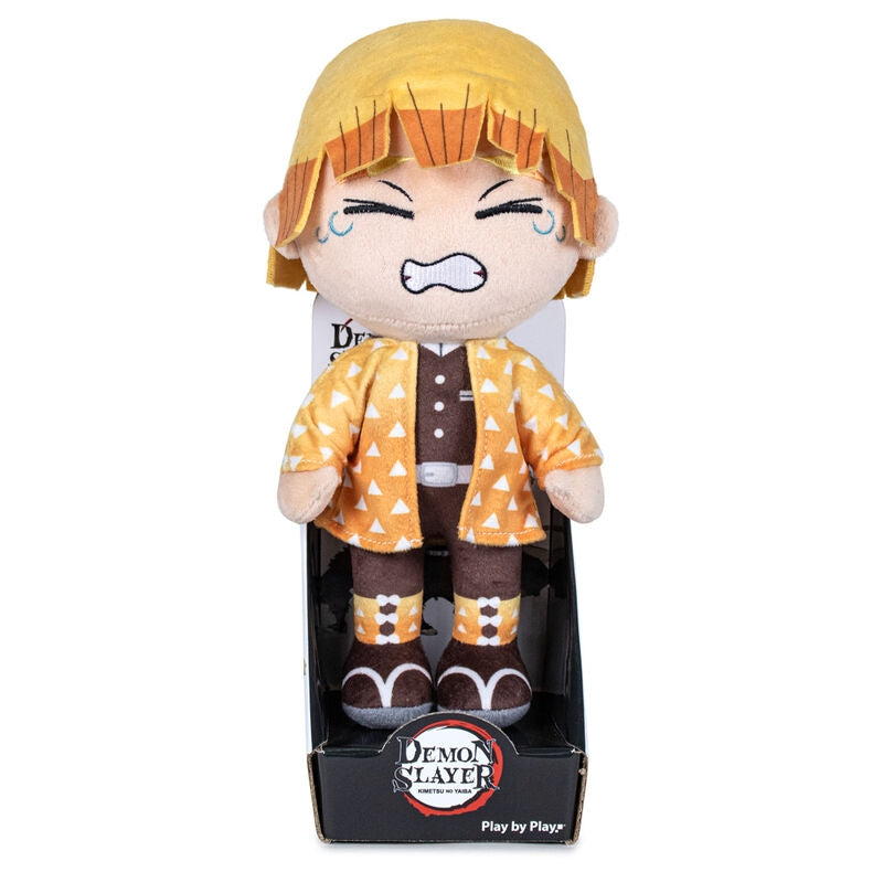 Demon Slayer Zenitsu Agatsuma plyschleksak, 27 cm mjuk figur