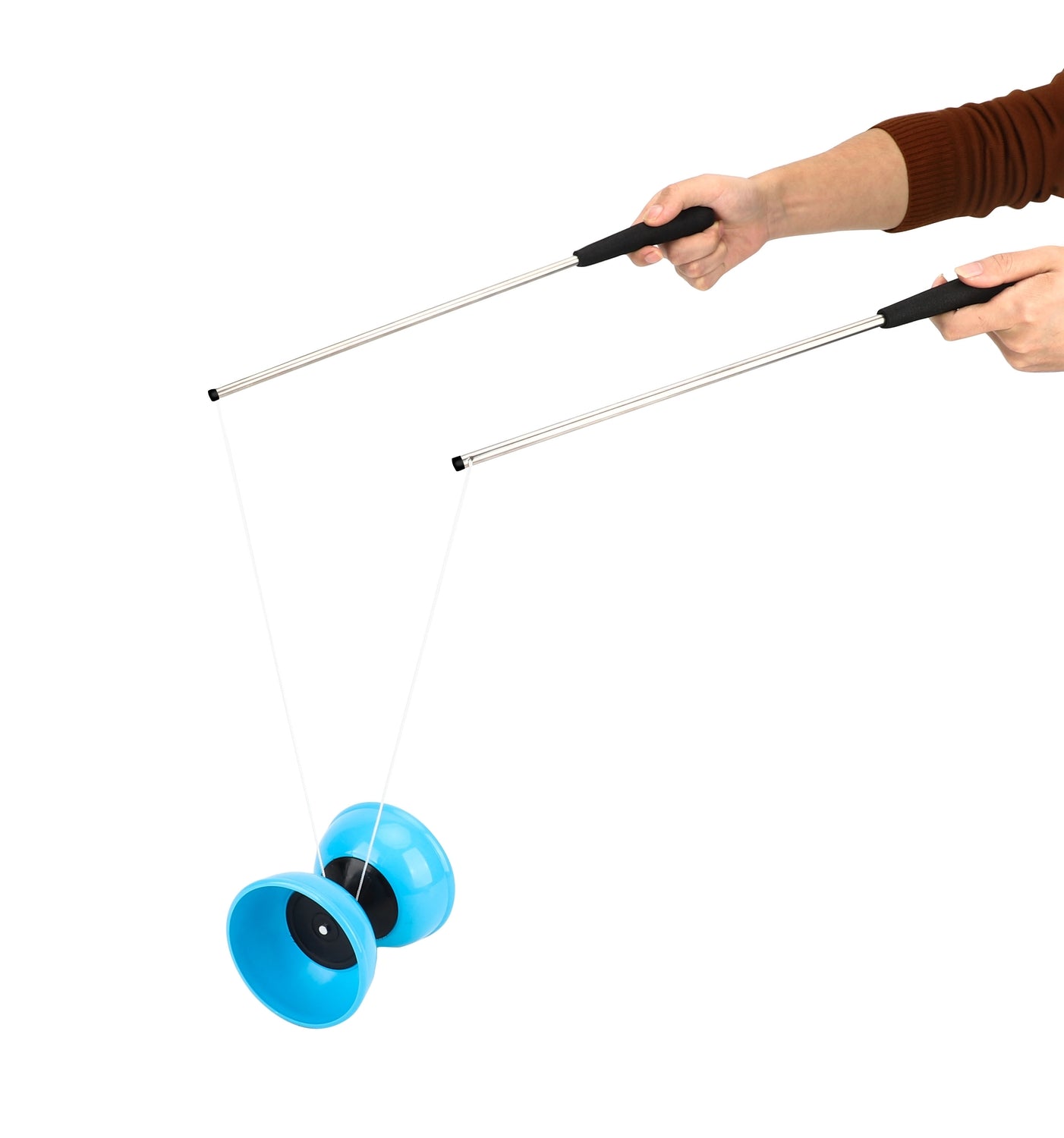 Diabolo-set med metallpinnar för trick