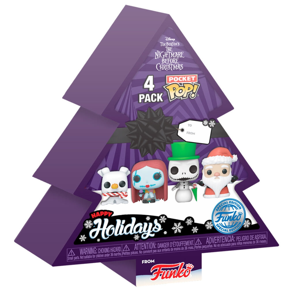 Disney Nightmare Before Christmas Pocket POP 4-figurspaket