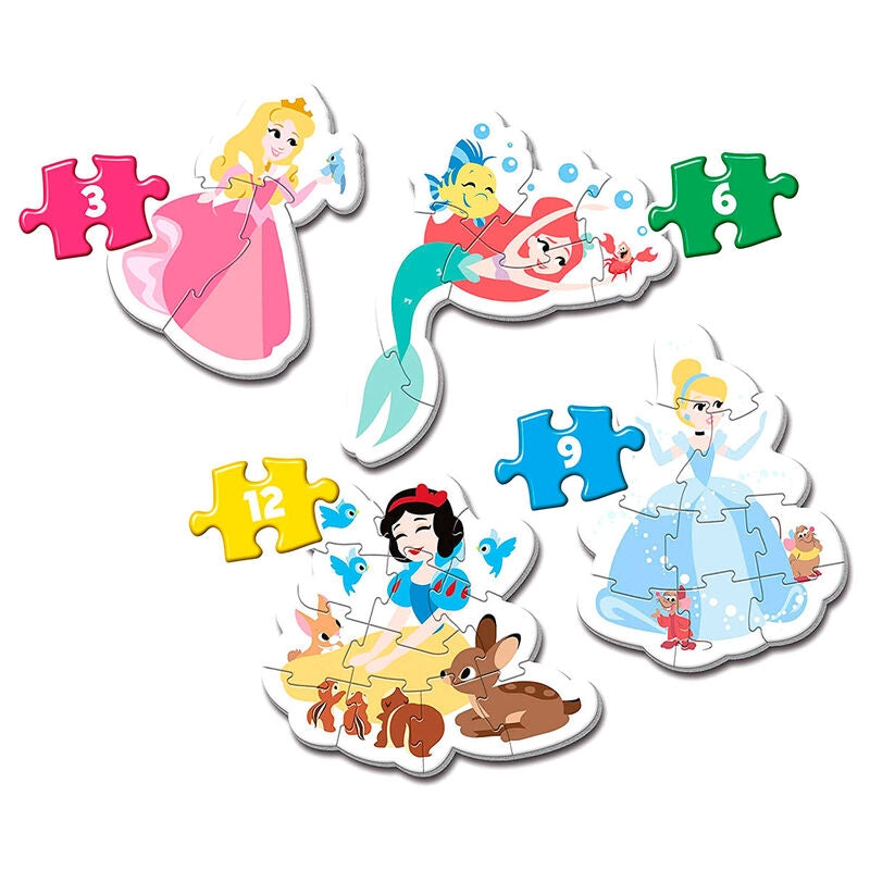 Disney Princess My First Pussel Set, 3-12 bitar