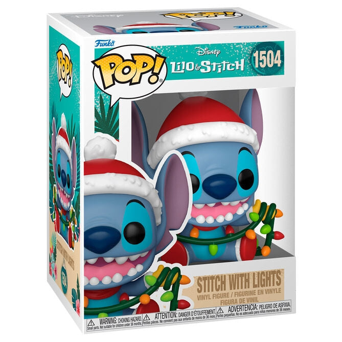 Disney Stitch Figur med lampor, samlarleksak för barn