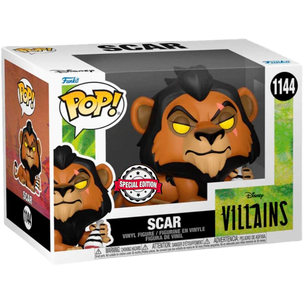 Disney Villains Scar Figure från Lejonkungen, exklusiv upplaga