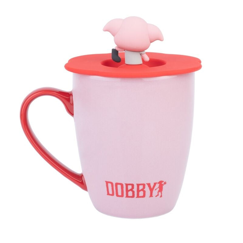 Dobby Premium-mugg med lock, 350 ml kapacitet