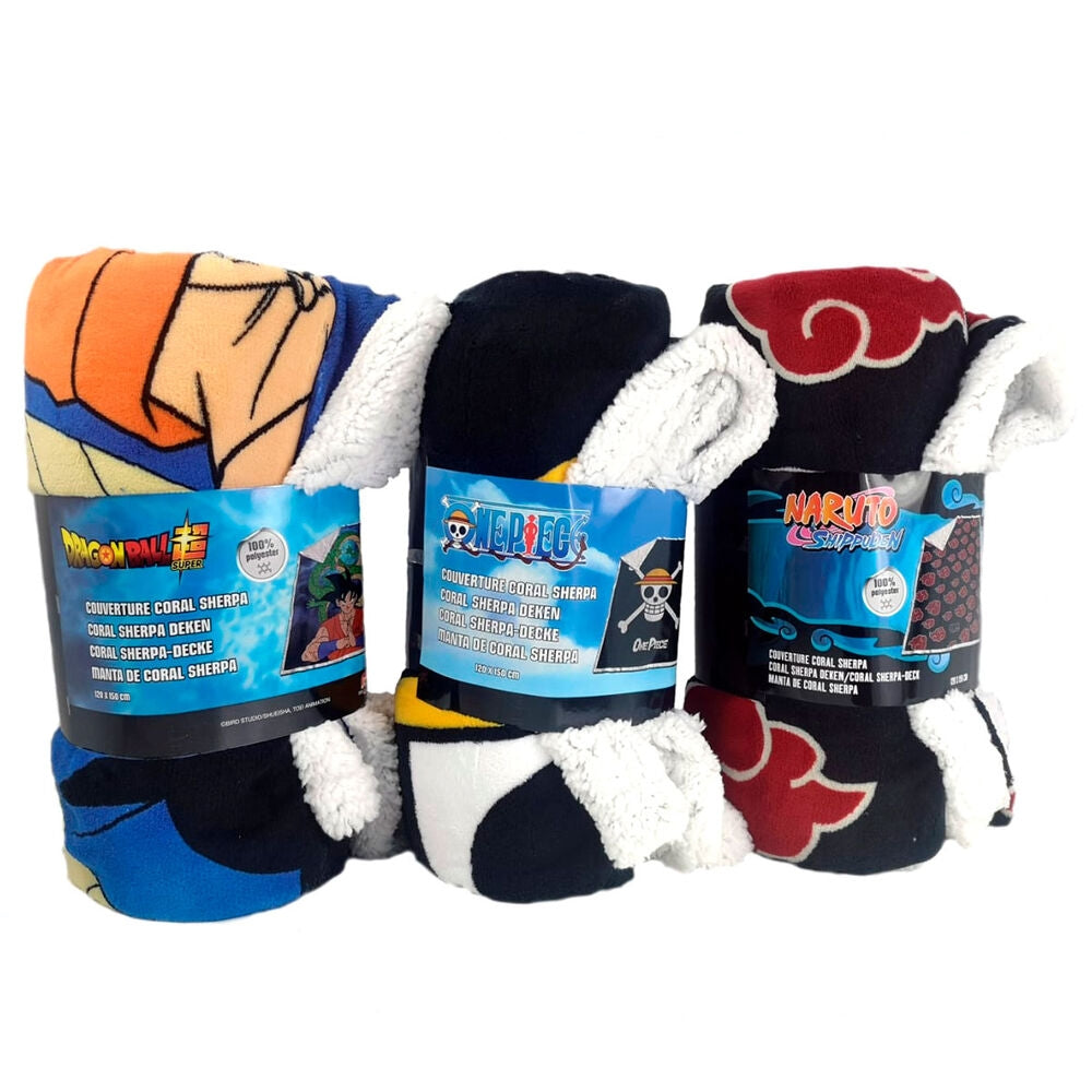 Dragon Ball Z Coral Sherpa filt, mjukt och mysigt inlägg