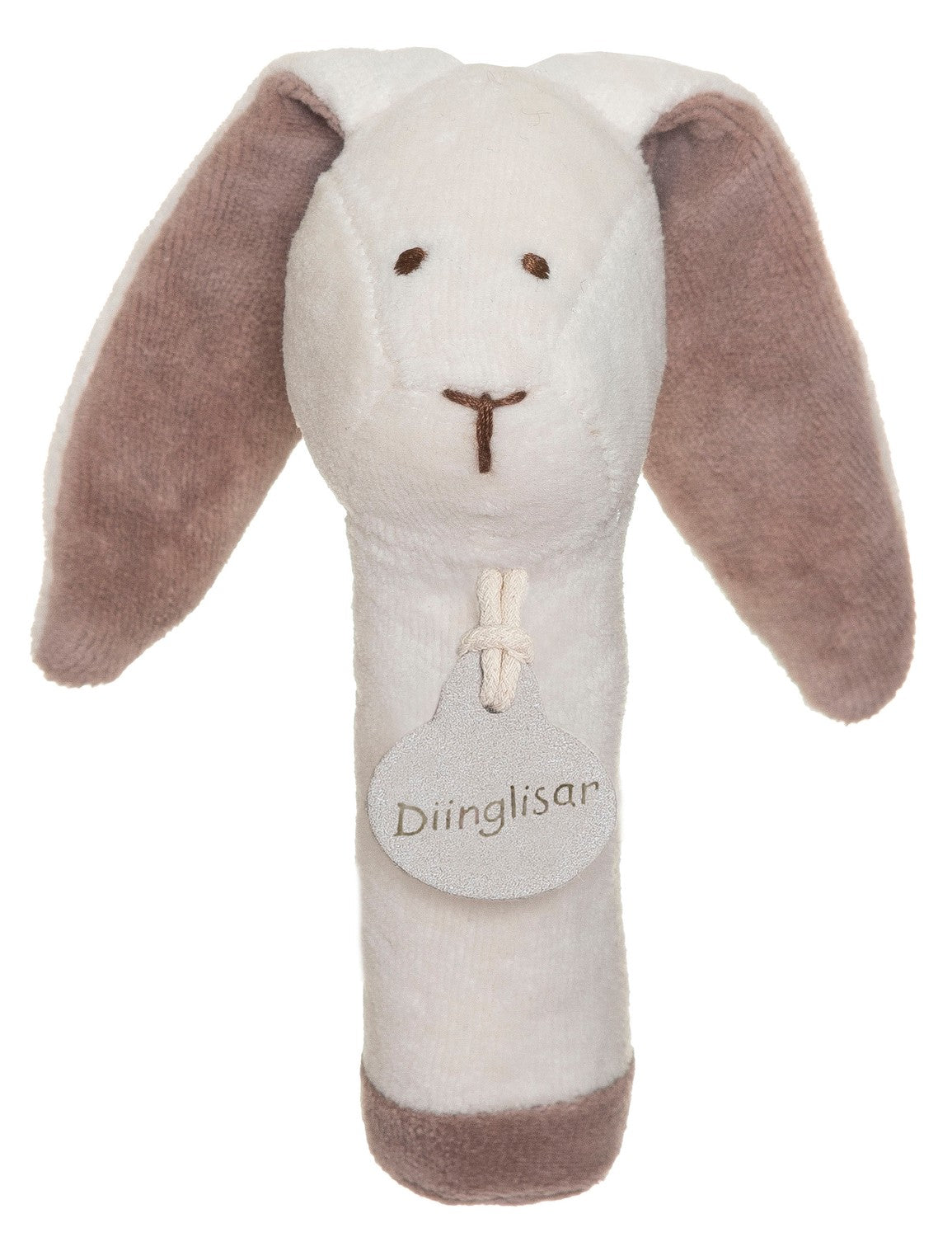 Ekologisk babyskallra kanin, mjuk, lätt att greppa, 15 cm