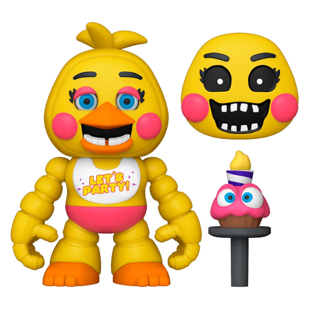 Fem nätter på Freddy's Toy Chica och Nightmare Chica Figurer Set