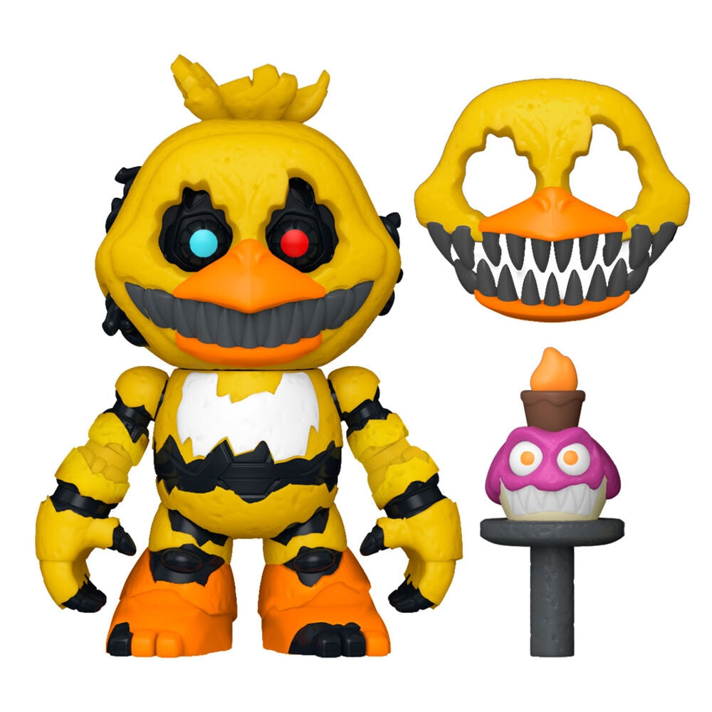 Fem nätter på Freddy's Toy Chica och Nightmare Chica Figurer Set