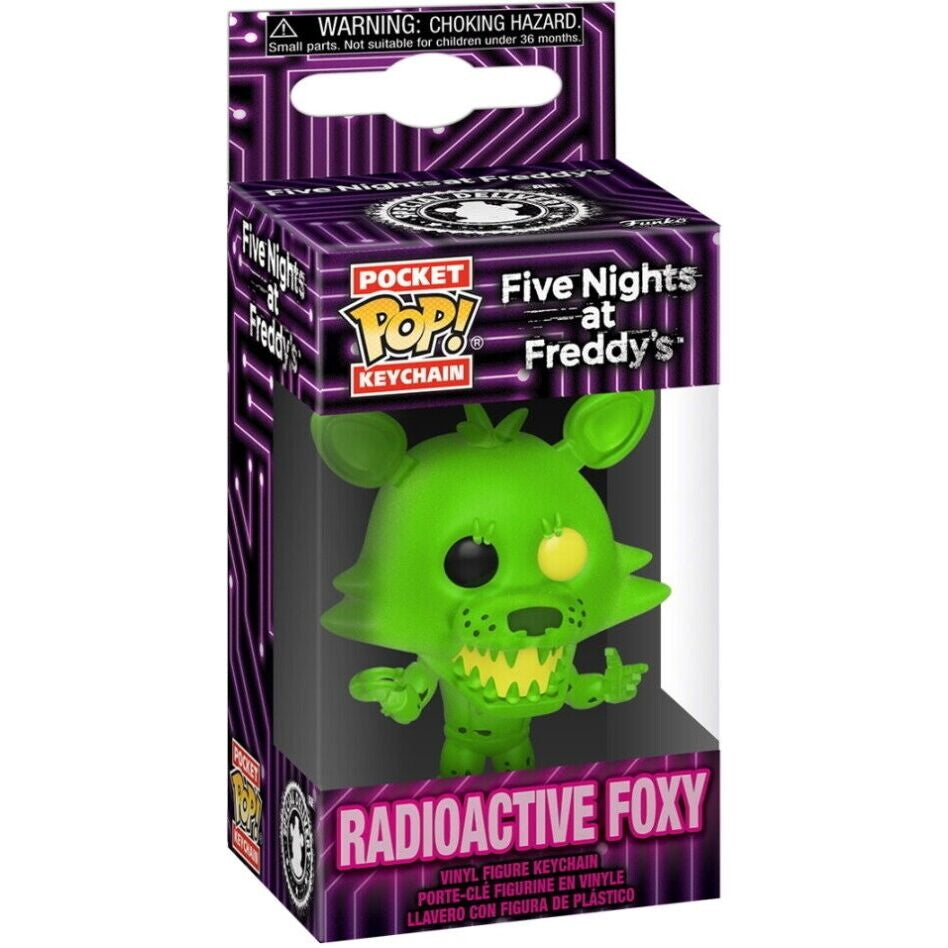Five Nights at Freddy's Pocket POP-nyckelring - Radioactive Foxy
