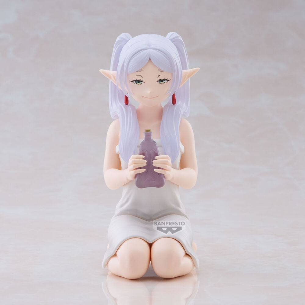 Frieren Relax Time Figure, 13 cm samlarbar animestaty