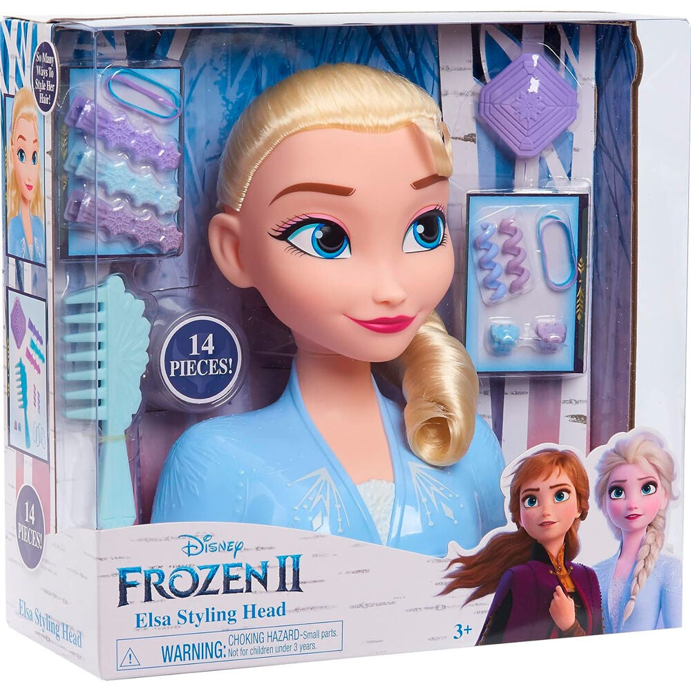 Frozen 2 Elsa Bust Figur – Samlarobjekt, detaljerad design