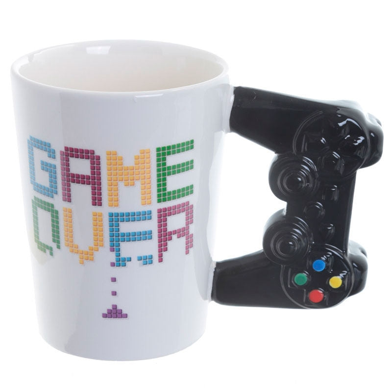 Game Over Controller Handle Mugg, 11 oz Gaming Coffee Cup