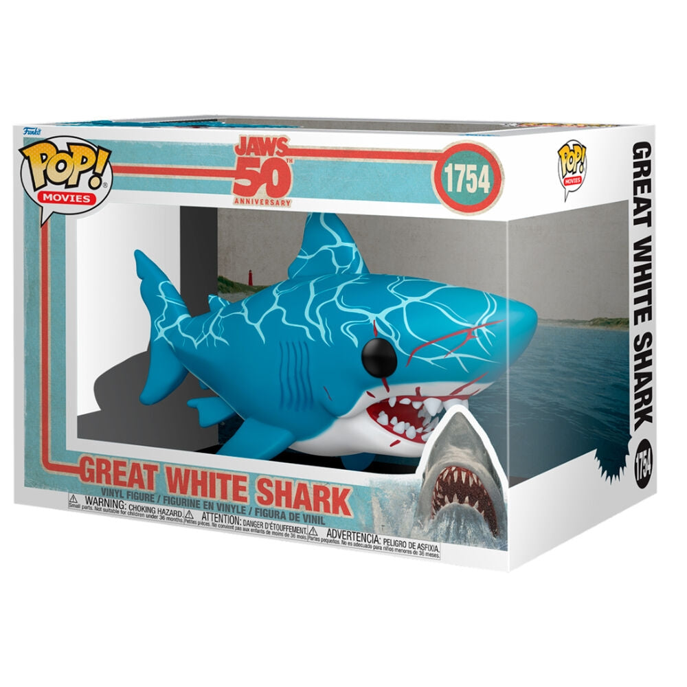 Great White Shark POP-figur, samlarleksak, 4-tums storlek